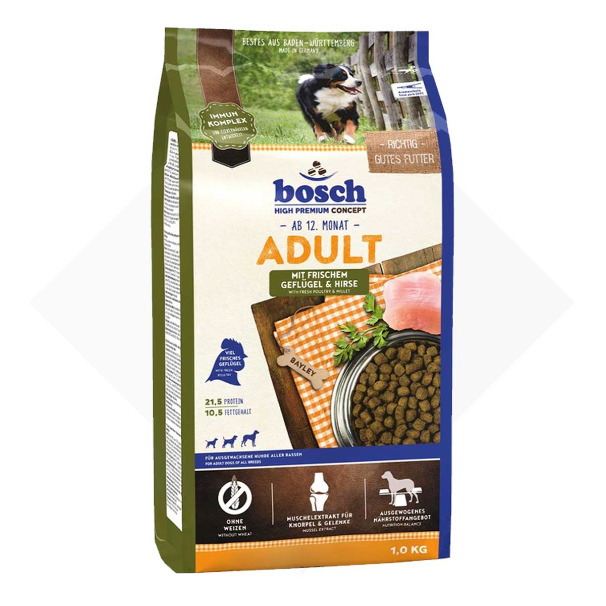 Σκυλοτροφή Adult with fresh Poultry & Millet - Bosch PetFood